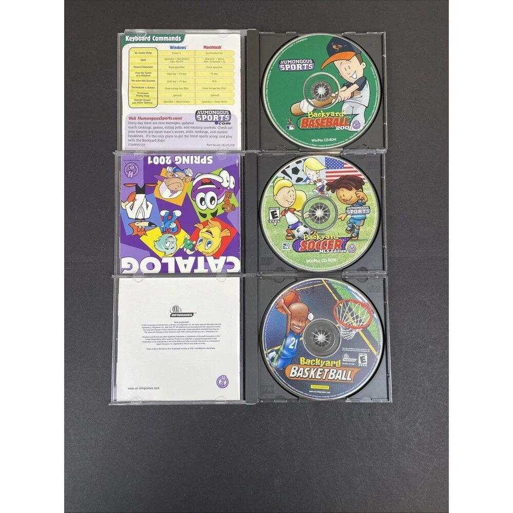 Lot of 3 Backyard Sports PC Games Baseball Basketball Soccer